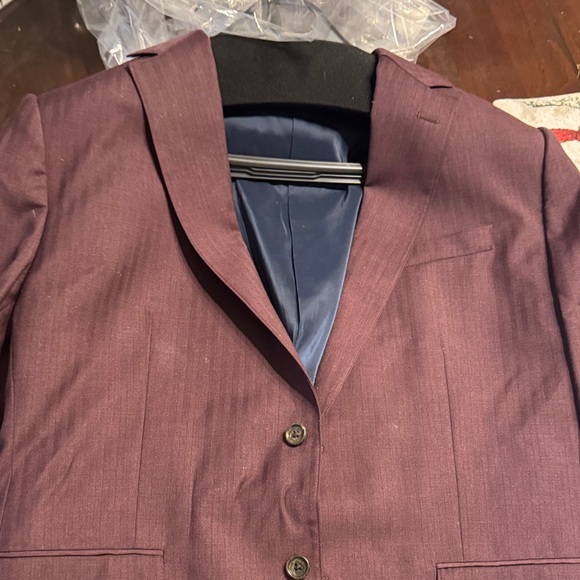 Bonobos Other - Bonobos Maroon Blazer with Deep Blue Lining